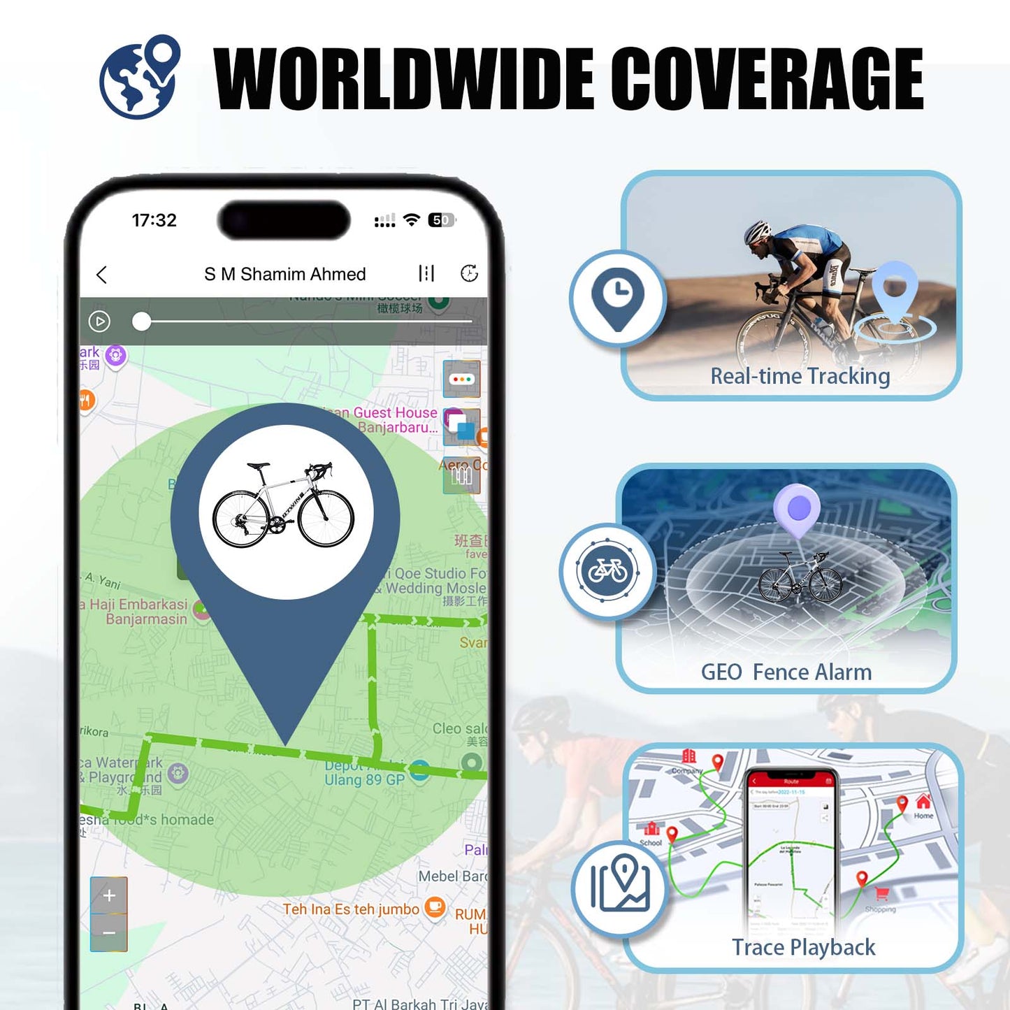 B01 GPS Tracker for bike