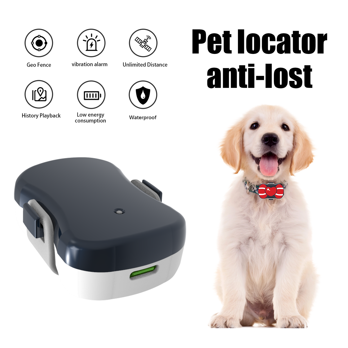 GX03 Pet GPS Tracker | Real-Time GPS for Dogs & Cats